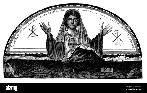 Catacomb Painting Christian Woman With Her Child Art History Book