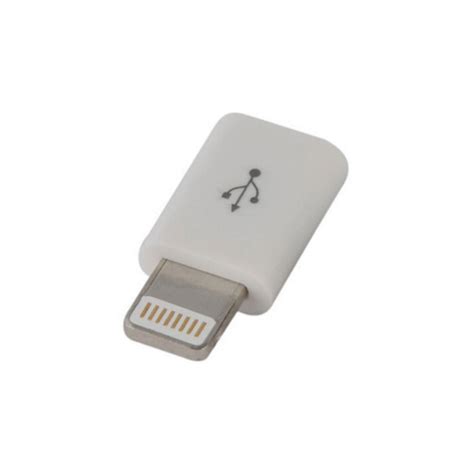 Переходник Micro-USB - Lightning Apple Adapter Converter White - купить ...