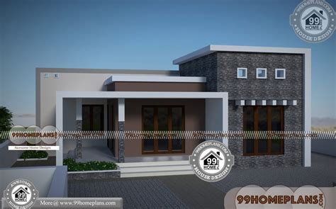 Single Story Flat Roof House Plans | 90+ Kerala Contemporary Homes