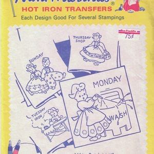 Dutch Motifs Aunt Martha S Hot Iron Transfers Embroidery Transfers UNCUT Sewing DIY