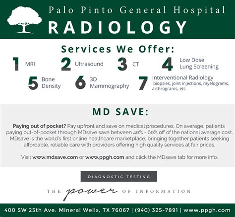 The Radiology Department was... - Palo Pinto General Hospital