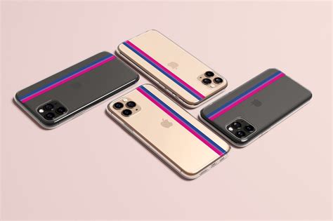 Bisexual Pride Flag Minimalist Stripe Gay Clear Transparent Etsy