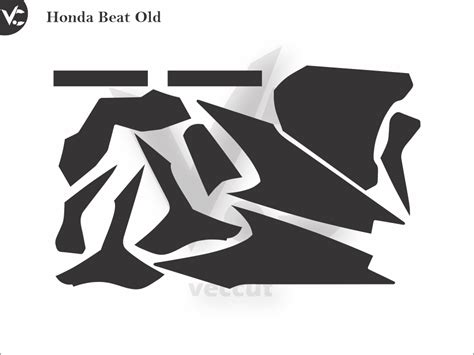 Honda Beat Old Wrap Cut Template - VectorGi Digital Market