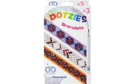 Diamond Dotz ® Dotzies Geometric Diamond Art Bracelet Making Kit