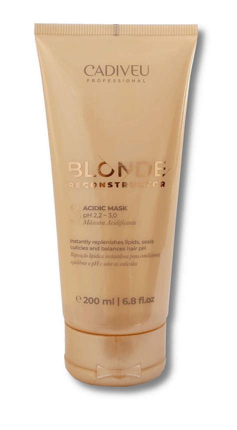 Cadiveu Blonde Reconstructor Acidic Máscara Acidificante Máscara Capilar Magazine Luiza