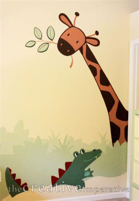 The Creative Imperative: Simple Jungle Mural: Some Tips and Tricks Jungle Room, Jungle Nursery ...