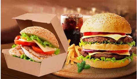 Customized Brown Kraft Paper Burger Lunch Box Wholesale Supplier