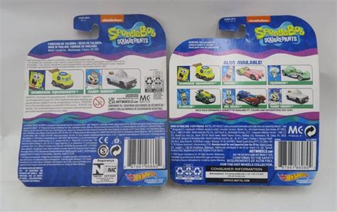 Hot Wheels Nickelodeon Spongebob Squarepants And Sandy Cheeks Lot Of New Eur Picclick Fr