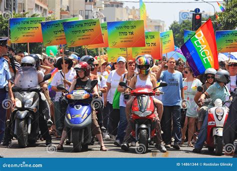 Gay Pride Parade In Tel Aviv Israel Editorial Stock Image Image Of Trans Israel