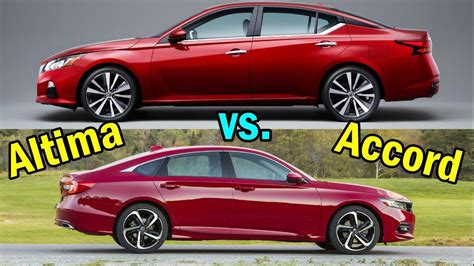 2019 Nissan Altima Vs Honda Accord VISUAL COMPARISON YouTube