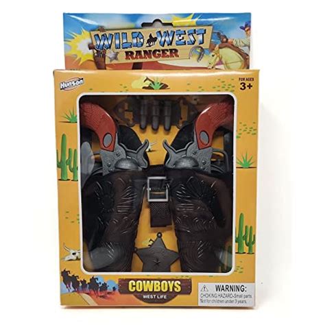 Wild West Ranger Cowboy Toy Gun Pistol Revolver Set For Kids With 2 Toy