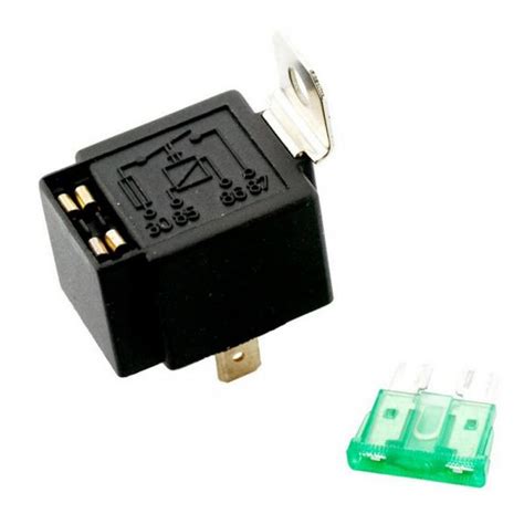 12V 30A Car Auto Automotive Heavy Duty Relay 4Pin Fuse Fused On/Off ...