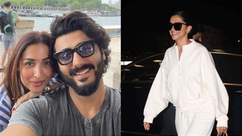 Arjun Kapoor Malaika Arora Spot Deepika Padukone At Paris Airport See