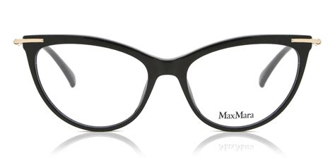 Max Mara Mm5049 001 Eyeglasses In Shiny Black Smartbuyglasses Usa