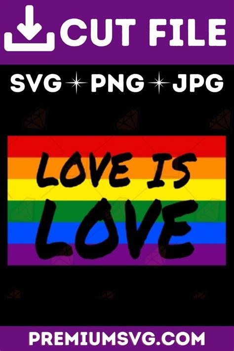 Love Is Love Flag Svg Gay Pride Flag Svg