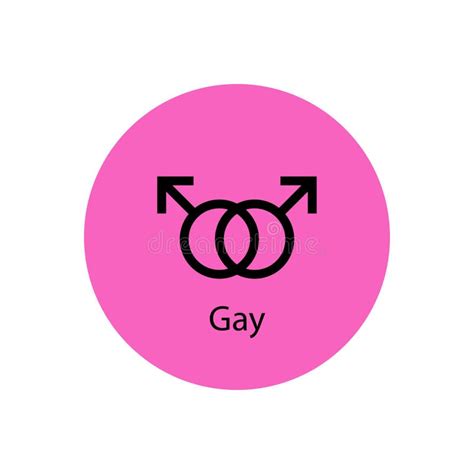 Gay Symbol Icon Gender Icon Stock Vector Illustration Of Lgbti Hermaphroditus