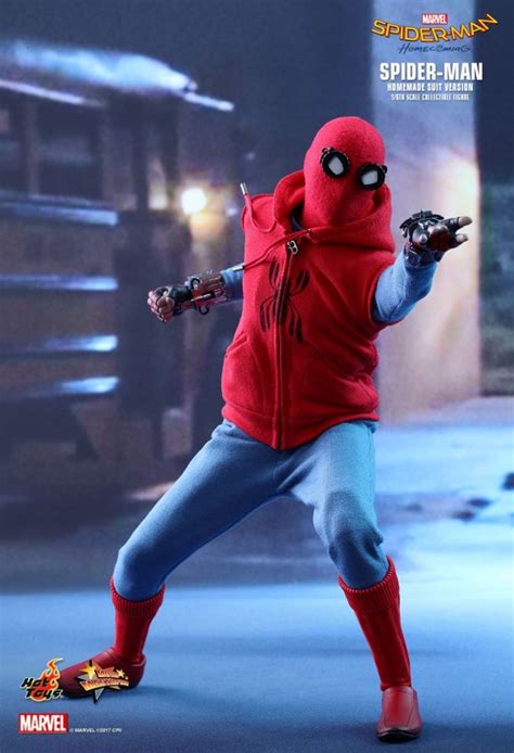 Spider Man Homemade Suit Aus Dem Film Spider Man Homecoming Von Hot Toys Tom Holland Mms