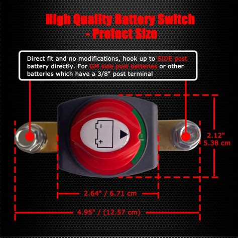 Snapklik Ampper Side Post Battery Disconnect Switch V