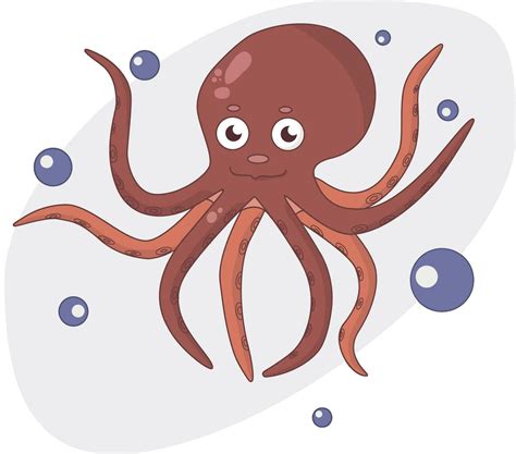 vector illustration  cartoon octopus  vector art  vecteezy