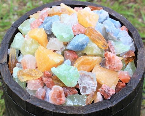 Mixed Calcite Rough Natural Premium Grade Stones Choose Ounces Or Lb