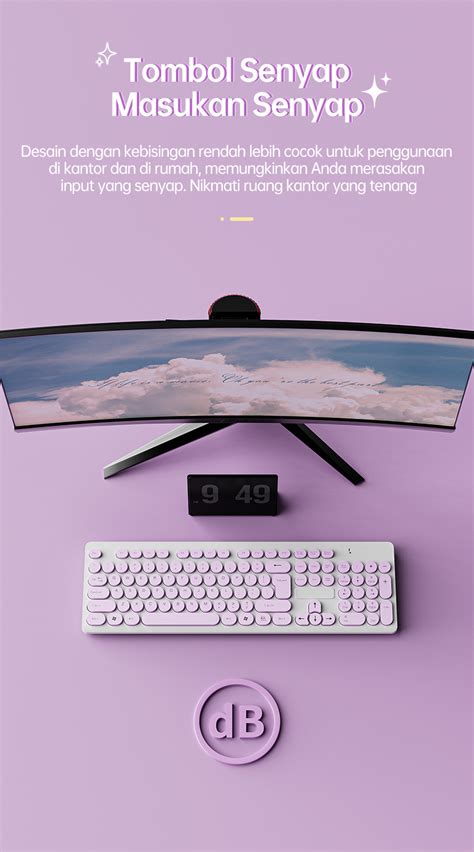 Jual Hot Basike Keyboard Mouse Wireless Pc Laptop Office Gaming Mechanical Keys Mini