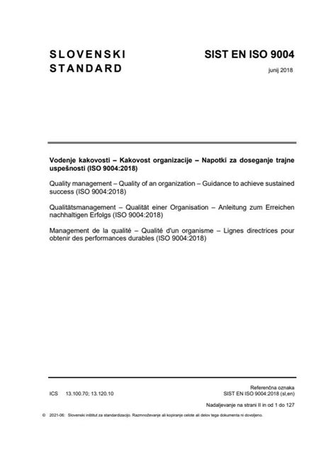 EN ISO 9004:2018 - Quality management - Quality of an organization ...