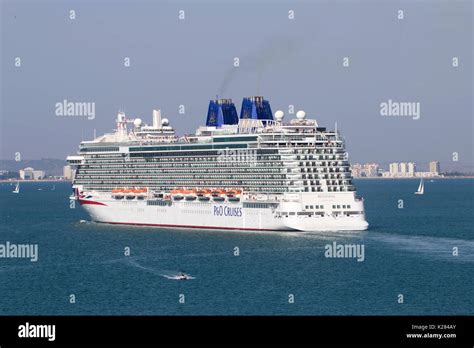 MV Britannia Cruise Ship Of The P O Cruises Fleet Setting Sail From