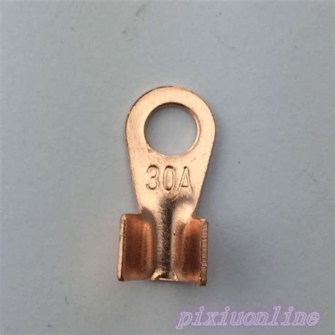 Pcs L Y Mm Ot A Dia Copper Circular Splice Terminal Wire Naked Connector For Wire On