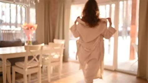 Beautiful Slim Naked Woman Long Hair Goe Stock Video Pond