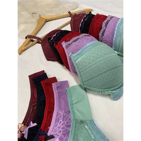 Conjunto Aurora Calcinha Suti Feminino Lingerie Bojo Microfibra Shopee Brasil