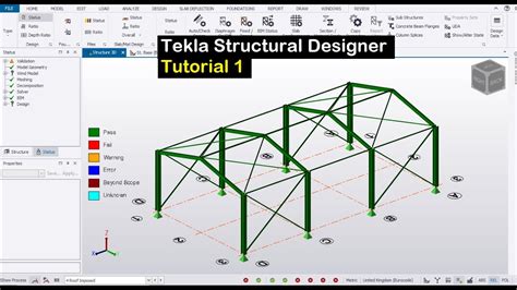 Tekla Structural Designer Tutorial 1 Youtube