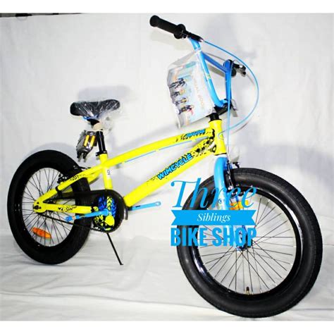 Jual SEPEDA BMX WIM CYCLE TRASHER ALLOY 20 INCH WARNA YELLOW BLUE