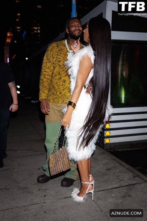 Megan Thee Stallion Sexy Seen Flaunting Her Hot Cleavage At Stk For The Snl After Party In New