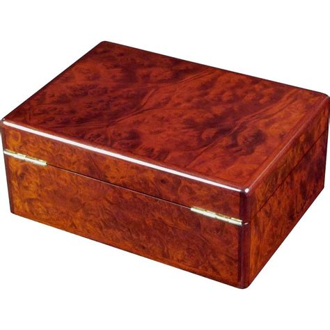 Makah Burl Wood Jewellery Box With Lock Hillwood