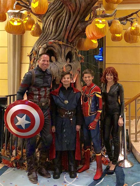 My family went as Avengers on the Disney Halloween Time Cruise. Thought