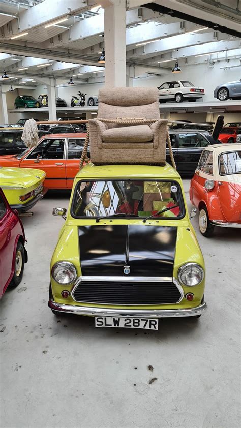 Mr Beans Classic Mini Is On Display At Bmws Classic Museum