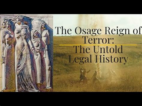 The Osage Reign Of Terror The Untold Legal History YouTube