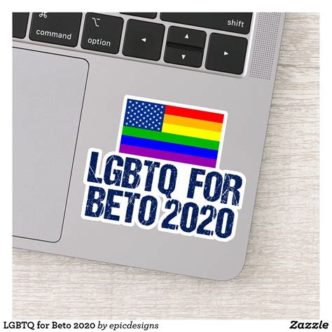 Lgbtq For Beto 2020 Sticker Zazzle Lgbtq Sticker Labels Sticker Set