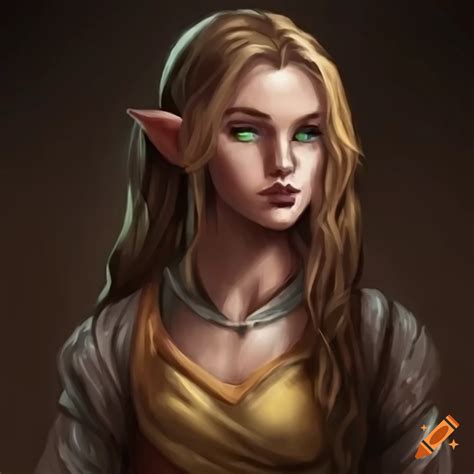 Blonde Wood Elf Monk Girl From Dnd On Craiyon