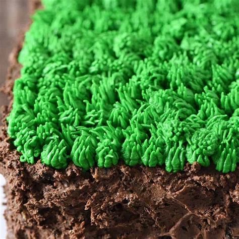 Minecraft Grass Block Cake Without Fondant Adventures Of Mel