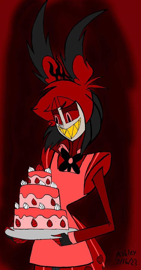 Alastor With The Cake •hazbin Hotel• Amino