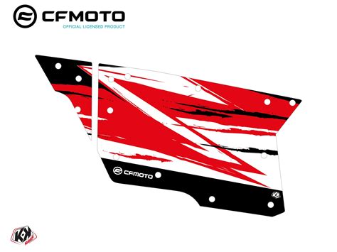 Graphic Kit Complete Doors Pcz Cf Moto Zforce Red