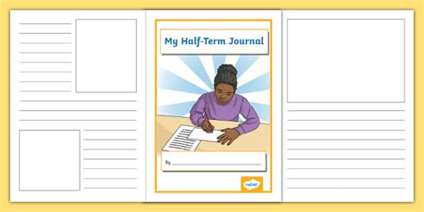 Half Term Journal Writing Frame Hecho Por Educadores