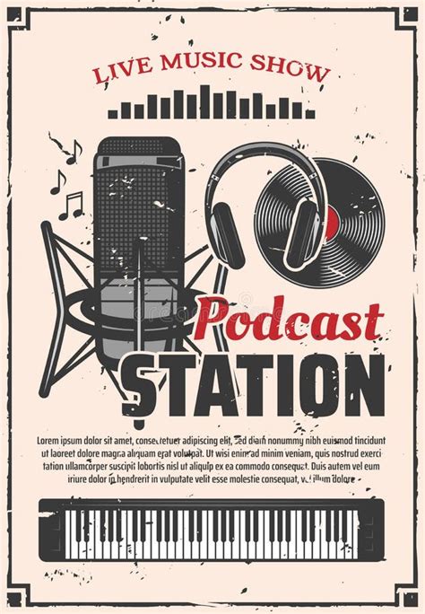 Radio Station Poster Stock Illustrations 1060 Radio Station Poster