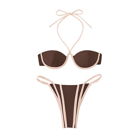 Mrat Trendy Bikini Tops Clearance Women S Separate Swimsuit Beach