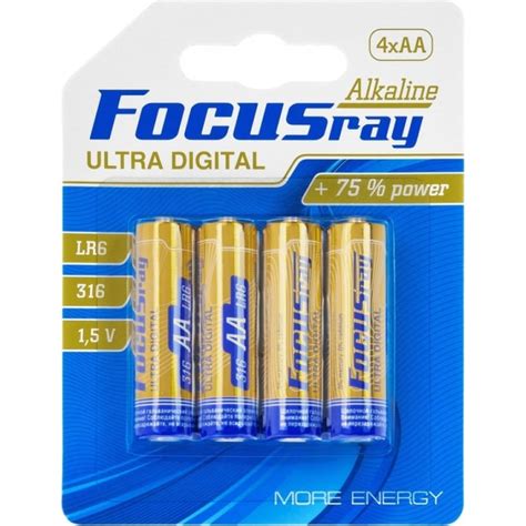 Батарейки Focusray ULTRA DIGITAL LR6 BL4 624580 - выгодная цена, отзывы ...