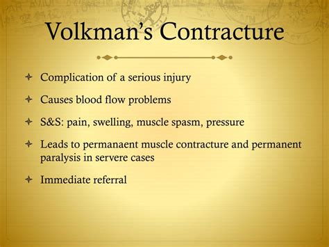 Volkmann's Contracture