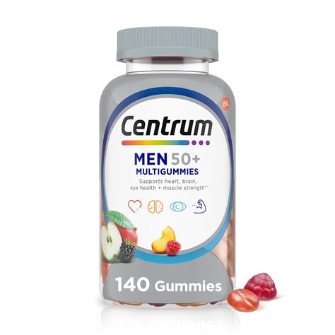 Centrum Multigummies Men Plus Multivitamin Supplement Gummies