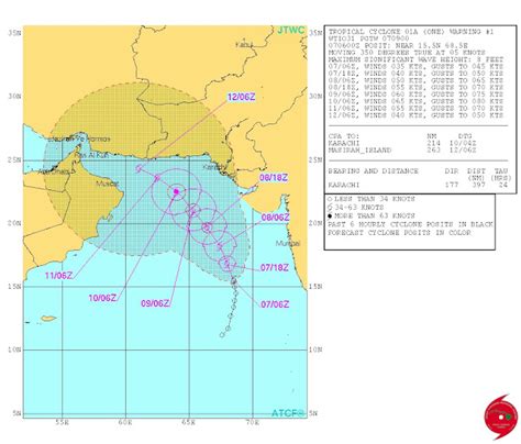 Tropical Cyclone LIVE, STORM TRACKER: Arabian Sea Tropical Cyclone ...