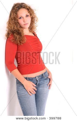 Curly Haired Brunette Image Photo Free Trial Bigstock